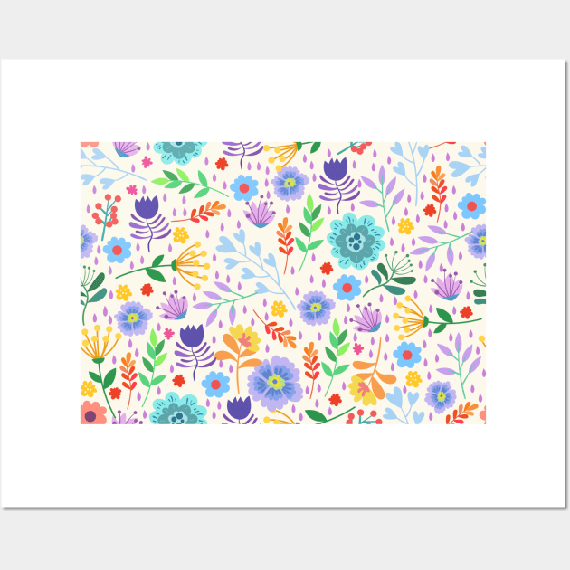 FLORAL PATTERN Wall Art by CANVAZSHOP